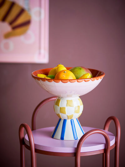 Bloomingville Bob Pedestal bowl, multi