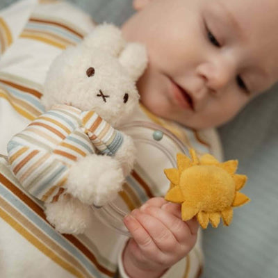 Miffy Vintage Stripes ring rattle