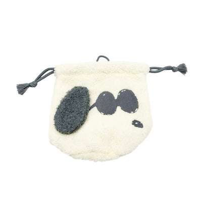 Peanuts Snoopy Fluffy Face drawstring pouch, sunglasses