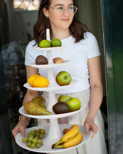 Koziol Babell serving dish 5-tier, white