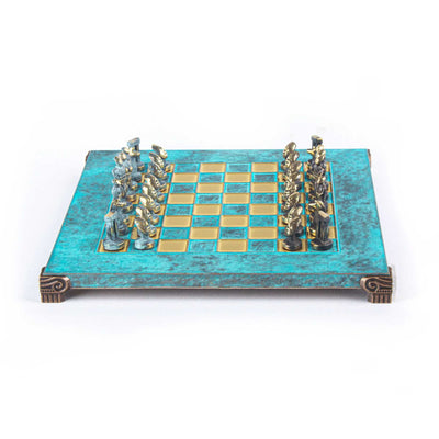 Manopoulos Cycladic art chess 28x28, ocean