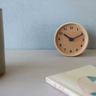Lemnos MUKU desk clock, Beech
