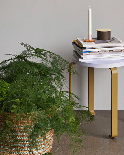 Hubsch District storage box small, brown/yellow