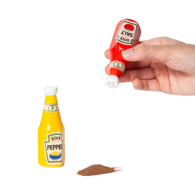 DOIY Corner Shop Ceramic Salt and Pepper Shakers