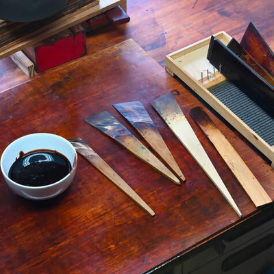 Lemnos Miki Urushi Wajima clock