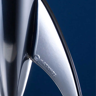 Mathmos Telstar Silver Rocket lava lamp, violet/red