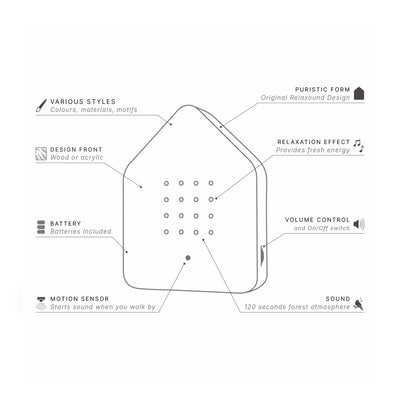 Relaxound Zwitscherbox motion sensor soundbox, Sunbeam