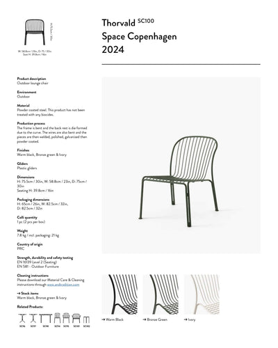 &Tradition Thorvald SC100 lounge chair, ivory