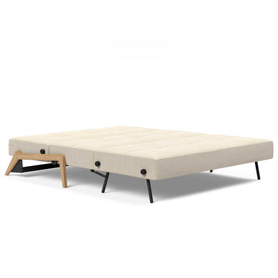 Innovation Living Cubed 160 Wood sofa bed, 586 phobos latte