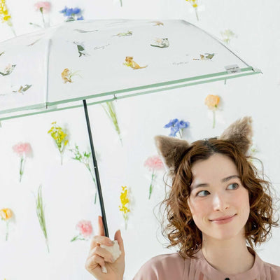 Wpc. x Masayuki OKI Paw Nyan Mini umbrella, green