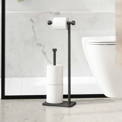 Umbra Cappa Toilet Paper Holder & Reserve, black
