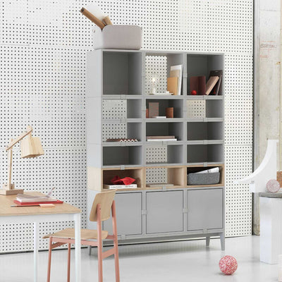 Muuto Stacked Small Open shelf, grey
