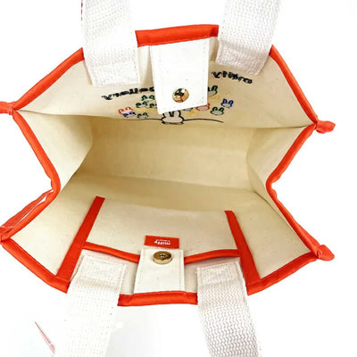 Miffy embroidery tote bag, miffy at the gallery