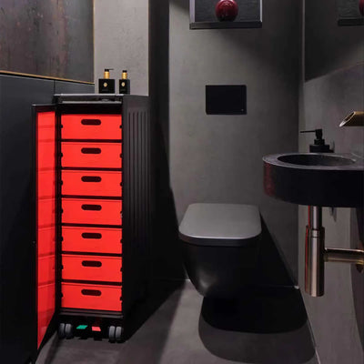 Bordbar Voyager Neonblack Airline Trolley incl. storage equipment