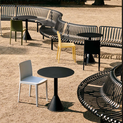 HAY Palissade cone table Ø90 & Elementaire chair Outdoor Cafe set