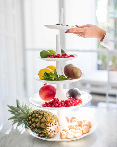 Koziol Babell serving dish 5-tier, white