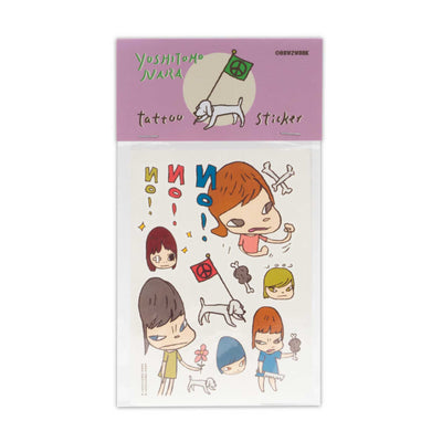 Yoshitomo Nara Temporary Artwork Tattoo , "No! No! No!"