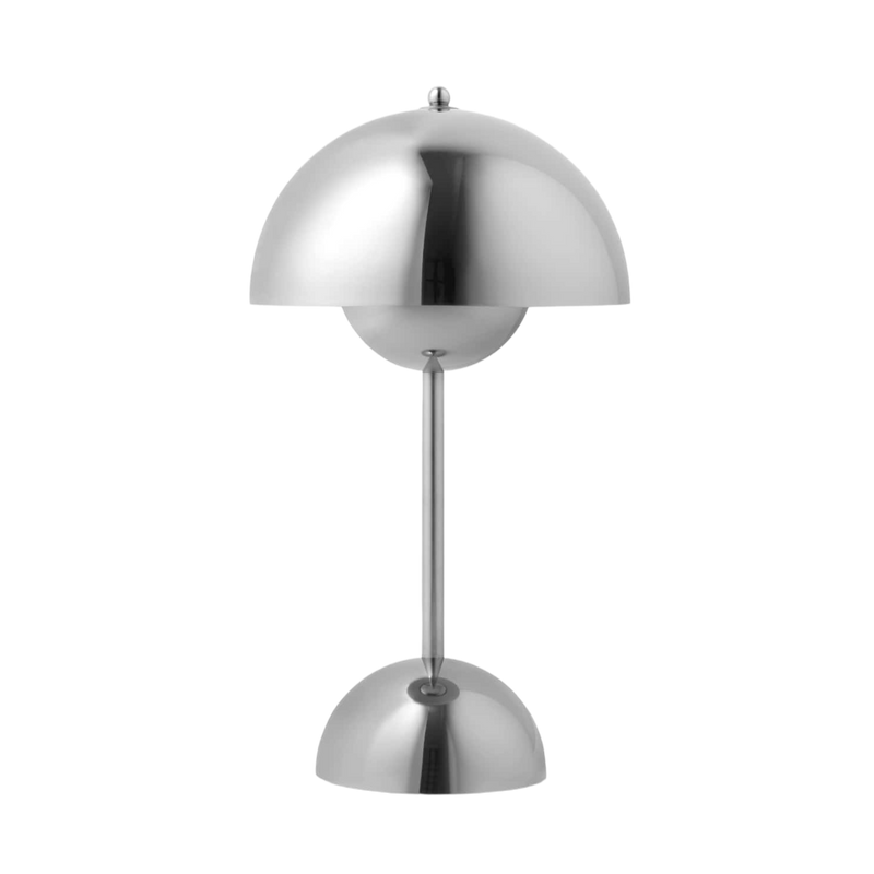 &Tradition Flowerpot VP9 portable table lamp, chrome
