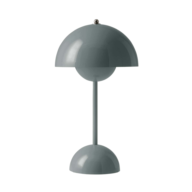 &Tradition Flowerpot VP9 portable table lamp, stone blue