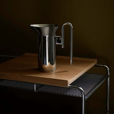 &Tradition NDS1 Alima trolley, chrome/walnut