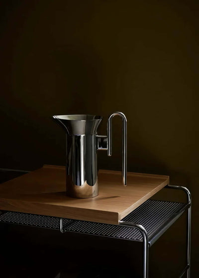 &Tradition JH38 Momento water jug, polished stainless steel