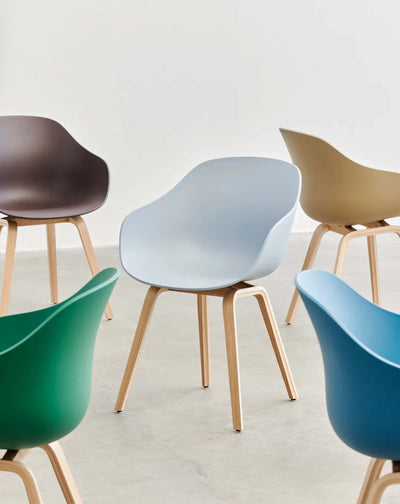 Hay AAC222 Chair, Soft Brick/Walnut