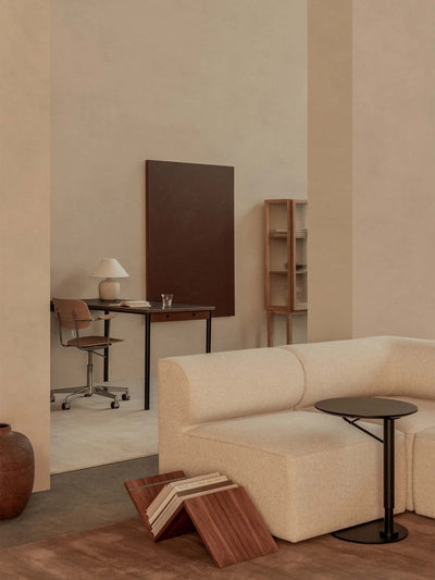 Audo Copenhagen Branch adjustable side table, linoleum charcoal