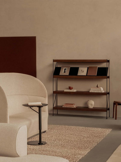 Audo Copenhagen Branch adjustable side table, linoleum charcoal