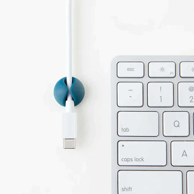 Bluelounge CableDrop Mini, Ombre Blue (Set of 9)