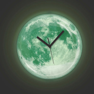 Kikkerland Glow in the Dark Moon clock