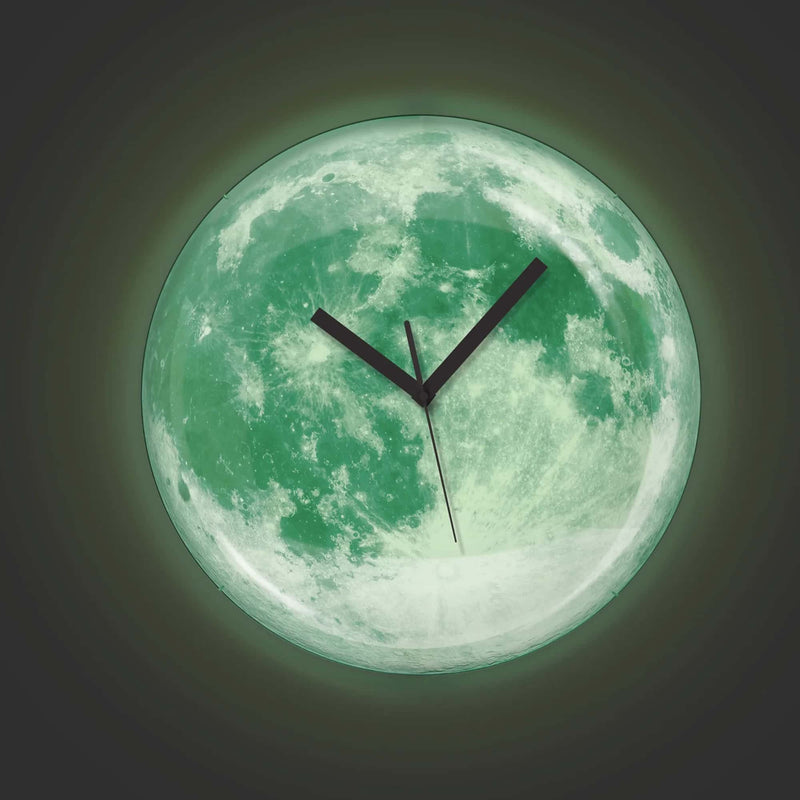 Kikkerland Glow in the Dark Moon clock