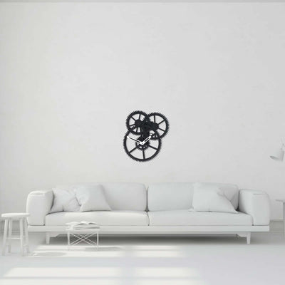 Kikkerland Triple Gear wall clock