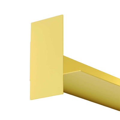 Tiptoe Pli steel wall shelf 45cm, naples yellow