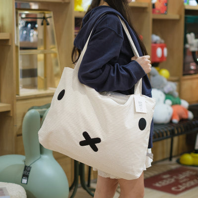 Bon Ton Toys Miffy Corduroy shopping bag, Cream