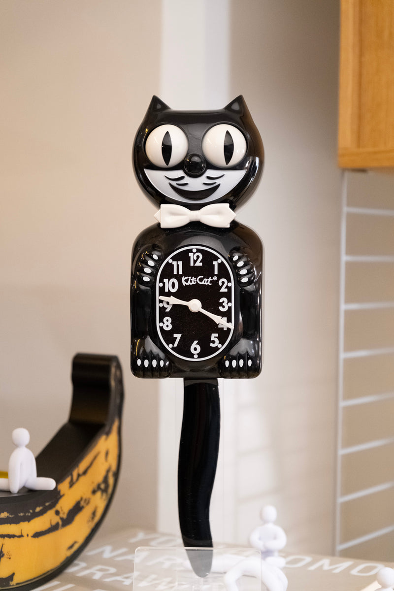 Kit-Cat Klock wall clock, black
