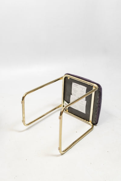 refurbished | Aytm Angui chair, anthracite/gold
