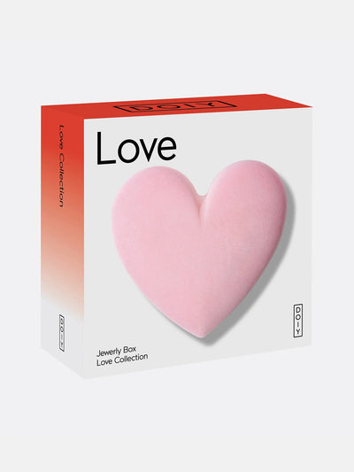 Doiy Love storage box, pink