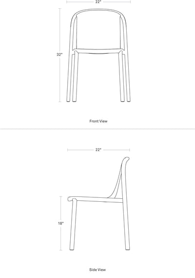 Blu Dot Decade chair, white