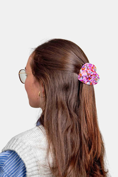 EMS Pink Heart hair claw