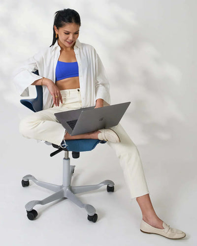 Hag Capisco Puls 8020 fabric, cura white/white