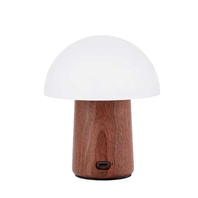 Gingko Alice Mini portable table lamp, walnut