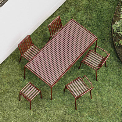 Hay Palissade 170 rectangular table, Iron red