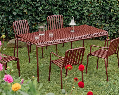 Hay Palissade 170 rectangular table, Iron red