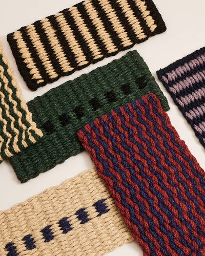 Hay Coco doormat, brown/navy