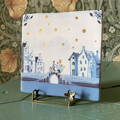 StoryTiles Happy Vibes in Amsterdam decorative tile (10x10cm)
