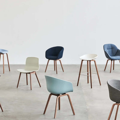 HAY About A Chair AAC12 chair, melange cream/walnut