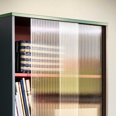 Hay Colour Cabinet Tall with Glass Doors, Multi