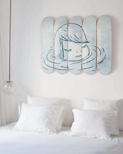 Yoshitomo Nara Skateboard Set of 5 , In The Water