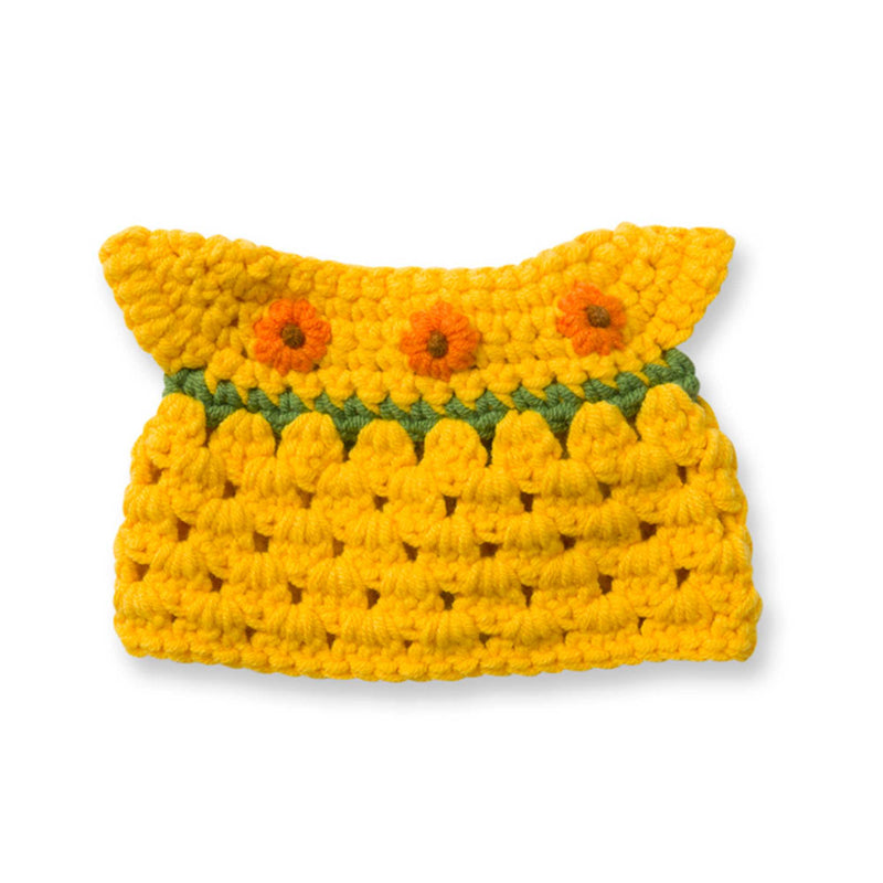 Just Dutch handmade crocheted outfit, Van Gogh Museum New Sunflower Dress