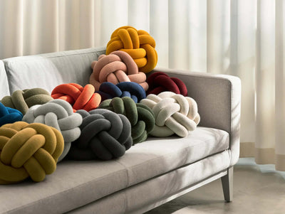 Design House Stockholm Knot cushion, klein blue